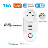 16A Israel Smart Plug WIFI Socket Bluetooth USB ISR IL Outlet-Voice Timer Remote-Tuya/Alexa/IFTTT/ Life Home Automatio