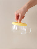 Cup Cover Non-toxic Silicone Round Universal Water Cup Lid Anti-dust Coffee Mug Sealed Cap With Spoon Holder Heat-Resistant Lid