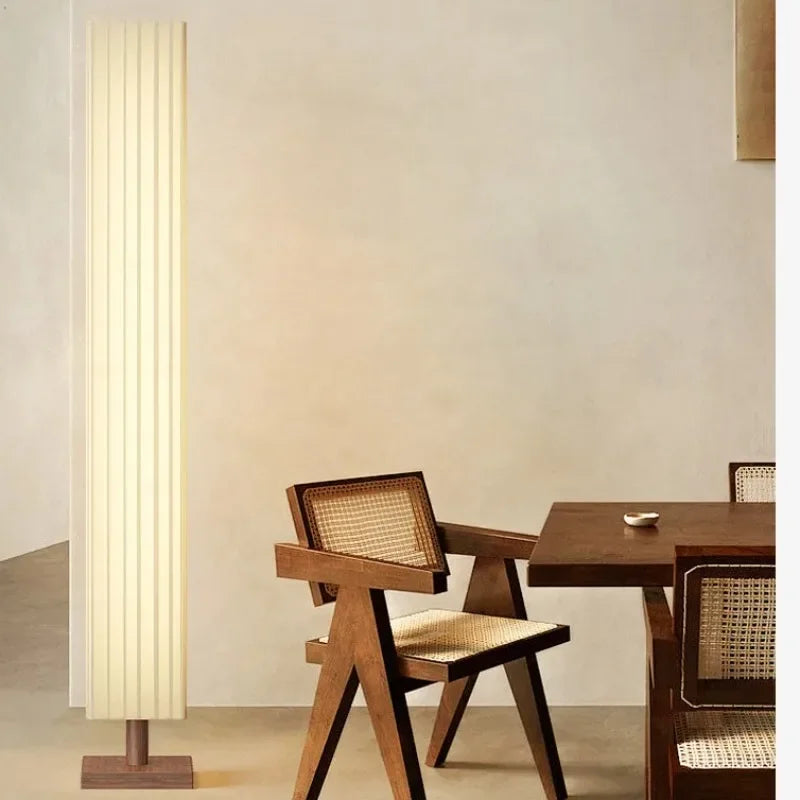 Modern Fabric Led Floor Lights for Living Room Sofa Side Decorative Wood Standing Lamps Light Bedroom Bedside Light Home Decor