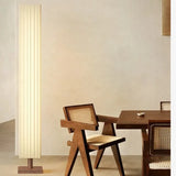 Modern Fabric Led Floor Lights for Living Room Sofa Side Decorative Wood Standing Lamps Light Bedroom Bedside Light Home Decor