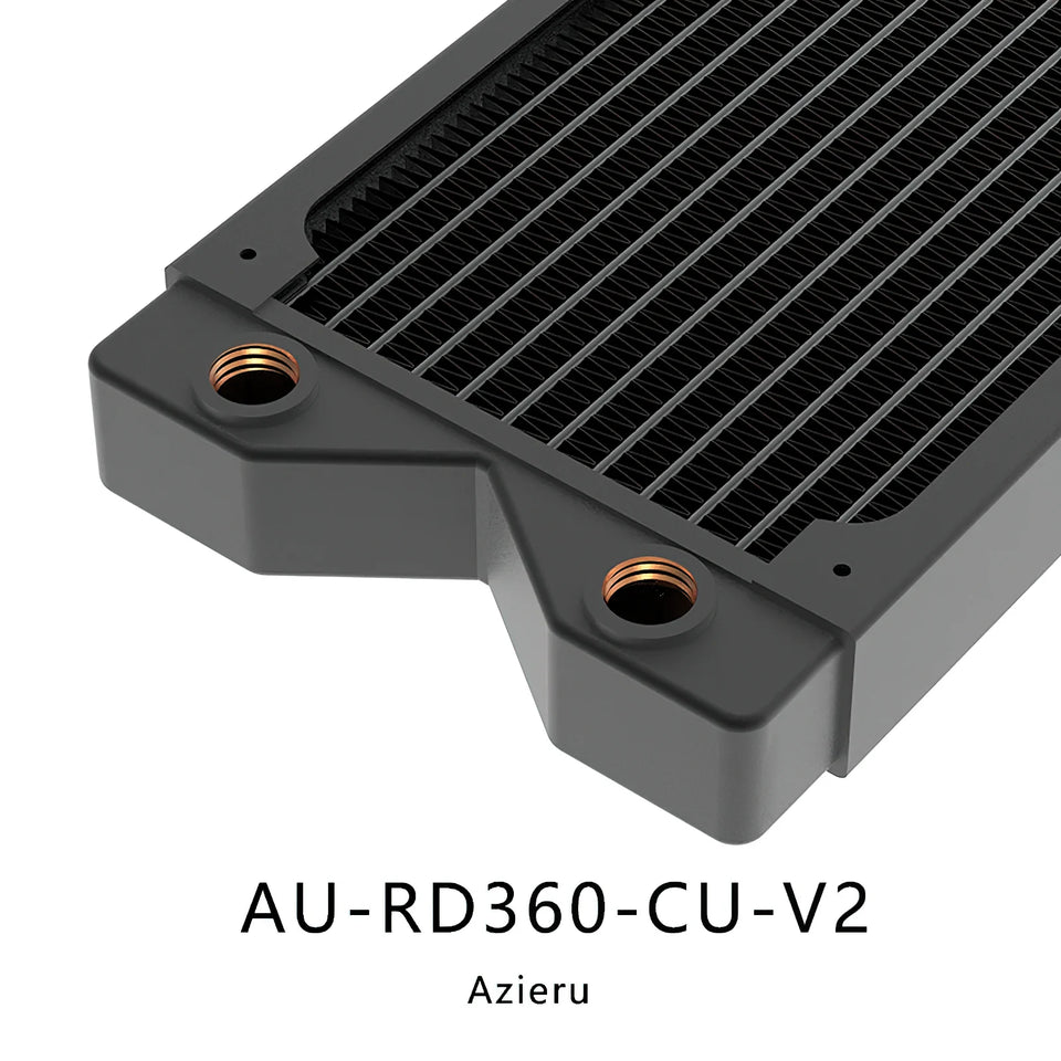 Bykski Azieru AU-RD360-CU-V2 360mm 3x120mm Copper Radiator Water Cooling