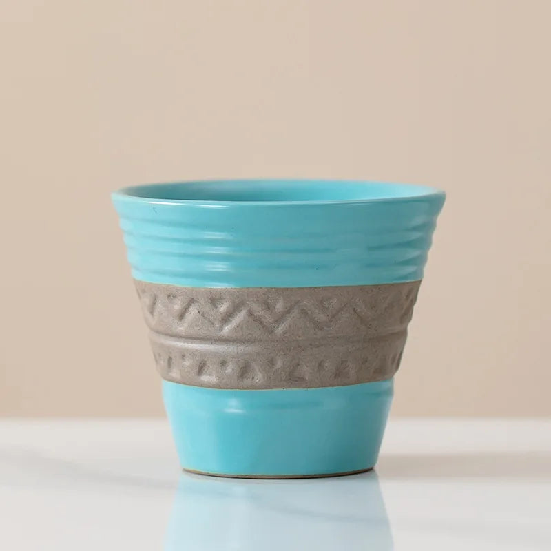 Saudi Arabian Coffee Cup Small Vintage Coarse Ceramic Concentrated Latte Cup Creative Antique Ceramic Afternoon Tea Cup