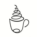 1/3pcs of Creative Coffee Wall Hangings, Coffee Shop Decorations, Interior Wall Decorations, Wall Hanging Iron Paintings