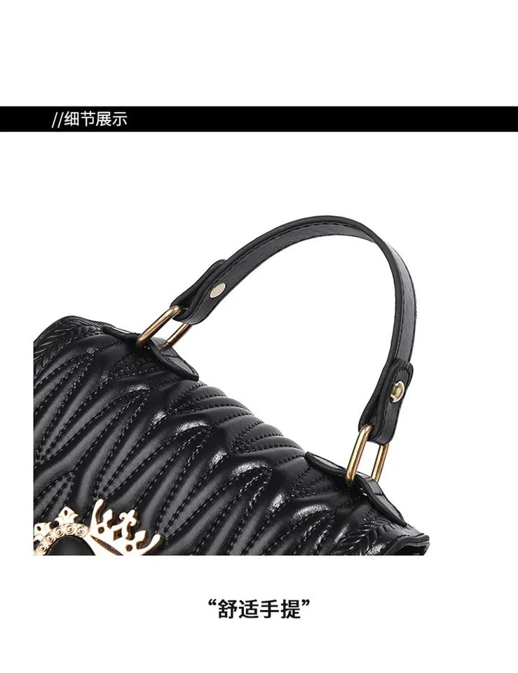 Women's Bag Fashion Lock Shoulder Square Women Handbags Casual Simple Handheld Diagonal Straddle Bag Shopping Messenger Bag