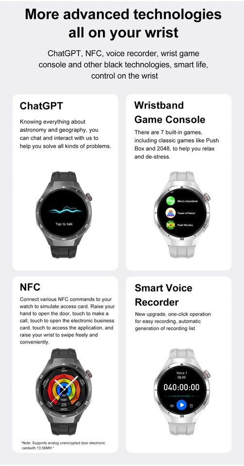 DT5 Pro Smart Watch for Men Women Digital Wrist Watches MP3 MP4 Music Smartwatches Fitness Bracelet Electronic Wristwatch Clock