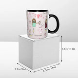 Pink Doctor Nurse Coffee Mugs DIY Customized Enfermera En Apuros Ceramic Milk Tea Mug Cup