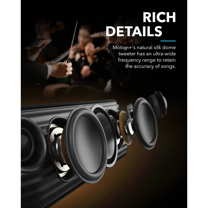 Original Soundcore Motion+ Bluetooth Speaker with Hi-Res 30W Audio Bluetooth Speakers Portable Speaker Sound Box