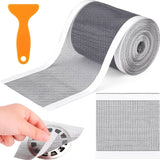 7cm 5-15M Cutable Shower Drain Hair Catcher Self-Adhesive Floor Drain Stickers Disposable Mesh Sink Strainer Filter For Bathroom
