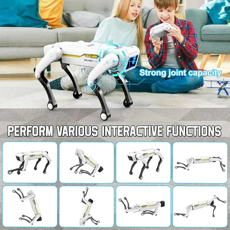 Remote Control Smart Robot Dog, 4-Legged Bionic Quadruped Robot, Programmable RC Toy for Kids, Interactive Electronic Pet, Great