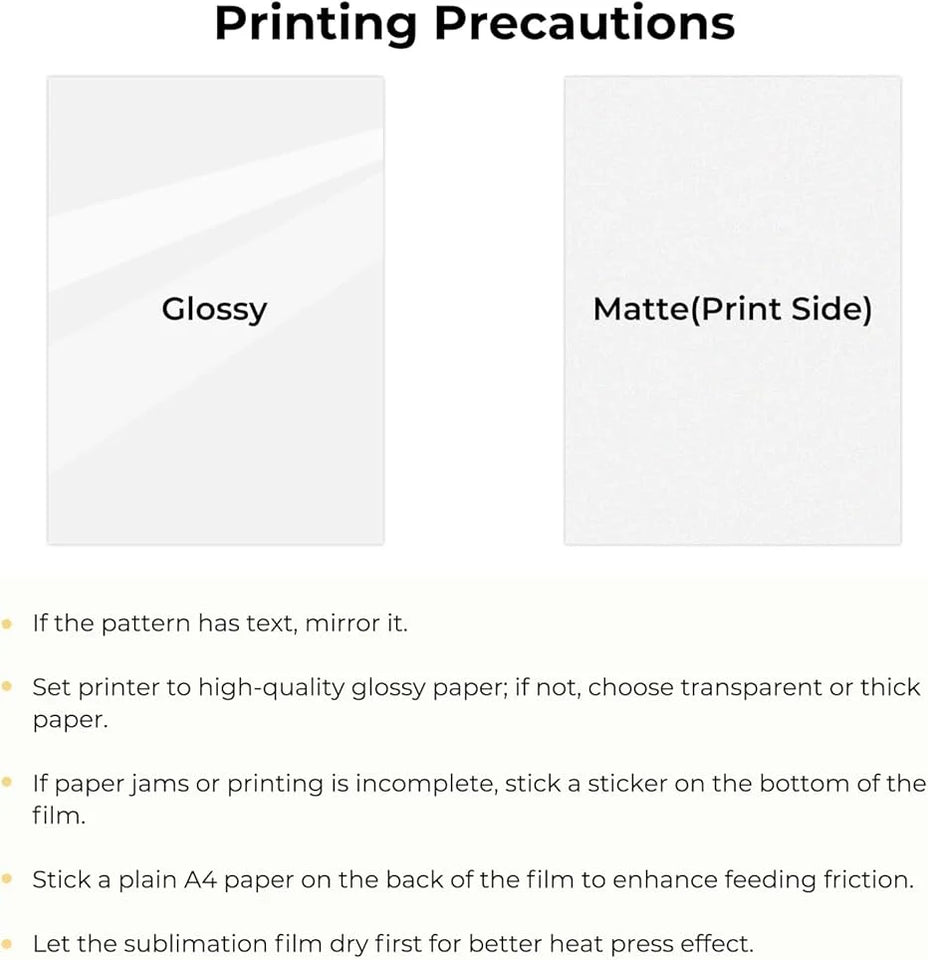 HTVRONT Printable Sublimation Heat Transfer Film for Phone Case Heat Press，10/20Pack A4 8.5" x 11" Sublimation Transfer Paper