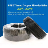1/2/5/10m PTFE Shielded Wire 0.3/0.5/0.75/1/1.5mm High Purity OFC Copper Tinned FEP Insulation 1 2 3 4 5 6Cores AFPF Signal Line