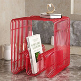Sleek Modern Metal Shelf - Multi-Functional Wall & Floor Organizer for Coffee Tables, Sofas, and Bedside Storage