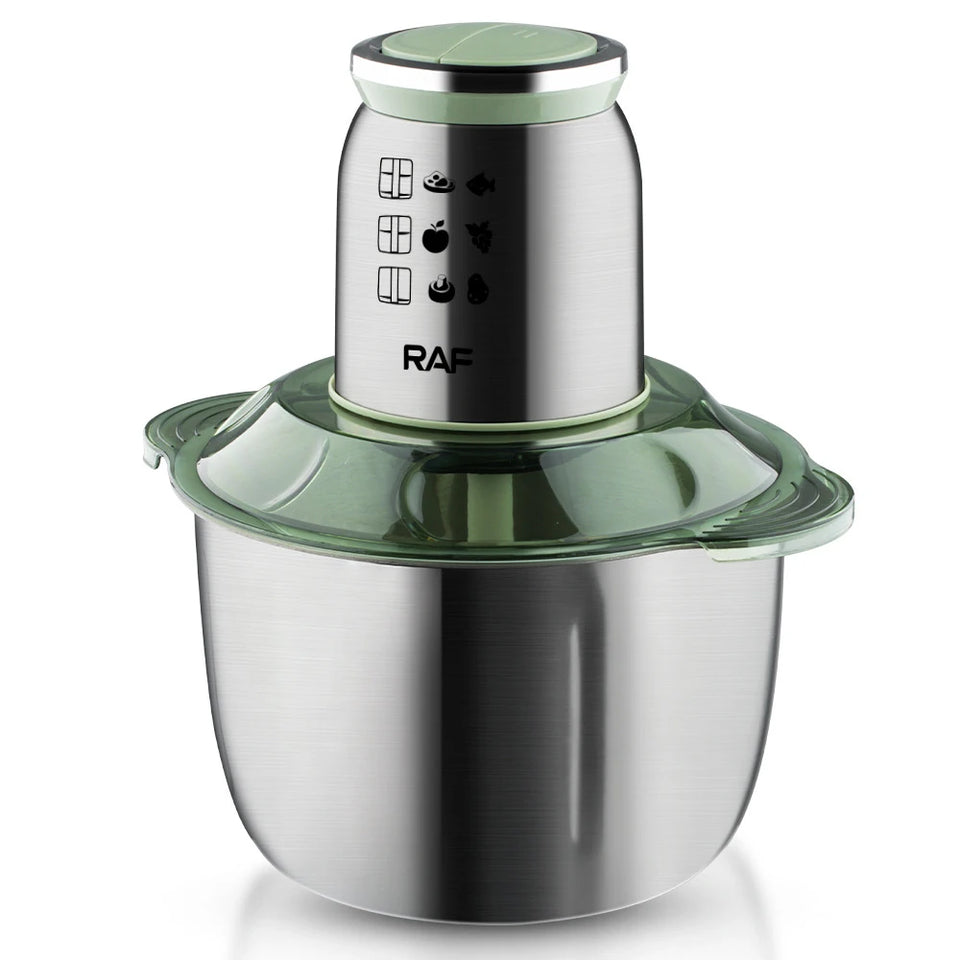 5L Electric Meat Grinder Stainless Steel Garlic Chopper Meat Mincer 1000W Food Processor Blender Machine for Kitchen Mixer 220V