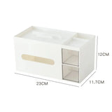 Tissue Box Napkin Holder Remote Control Storage Desk Organizer Office Multifunctional Sundries Stationery Ontainer Storage Home