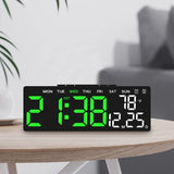 Digital Led Alarm Clock Temperature Date and Week Display Table Clock Night Mode Brightness Adjustable Electronic Alarm Clocks
