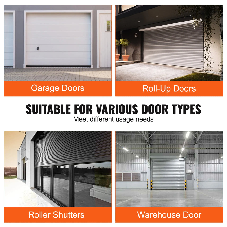 SucceBuy 3m 4.8m 6m Garage Door Seals Bottom Rubber U Shape +O Ring Garage Door Weather Stripping Universal Weatherproof Rubber