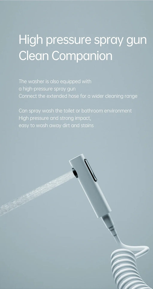Bidet Attachment Ultra-Slim Toilet Seat Attachment Dual Nozzle Bidet Adjustable Water Pressure Non-Electric Ass Sprayer