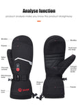 Waterproof Snowboard Cycling Motorcycle Bicycle Skiing Winter Gloves Crab Finger Style Heating Hand Warm Electric Thermal Gloves