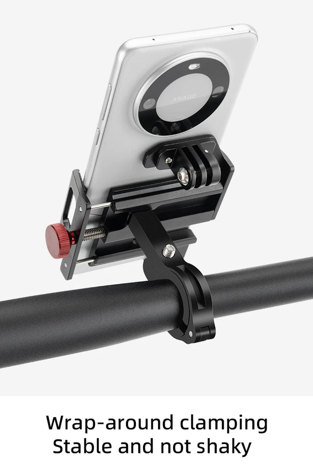 ROCKBROS Bike Phone Holder 360° View Bicycle Phone Holder for 4.7-7 inch Mobile Phone Moto Motorcycle Bracket Shockproof Bracket