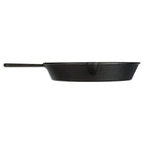 Pre-Seasoned Cast Iron Skillet 10.5 Inch Heat Distribution Versatile Cooking Nonstick Surface Campfire Safe Easy Drain Pour