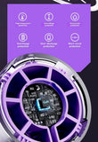 2025 New High Speed Turbo Small Air Cannon Electric Fan Portable Digital Display Handheld Fan USB Charging Fan Outdoor Mini Fan