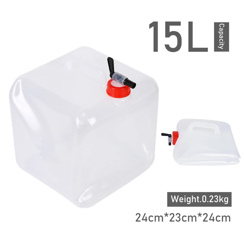 10/15L/18L/20L Thickened Collapsible Water Storage Container Large Capacity Outdoor Camping Drinking Bag Water Tank Bucket