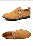 Retro Leather Shoes for Men Summer 2025 New Outdoor Lightweight Men's Loafers British Peas Shoes Men's Moccasins Tenis Masculino