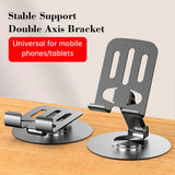 720 Rotate Aluminum Alloy Tablet Holders for iPad Adjustable Folding Lazy Desktop Live Desk Holder Mobile Phone Stand Mount