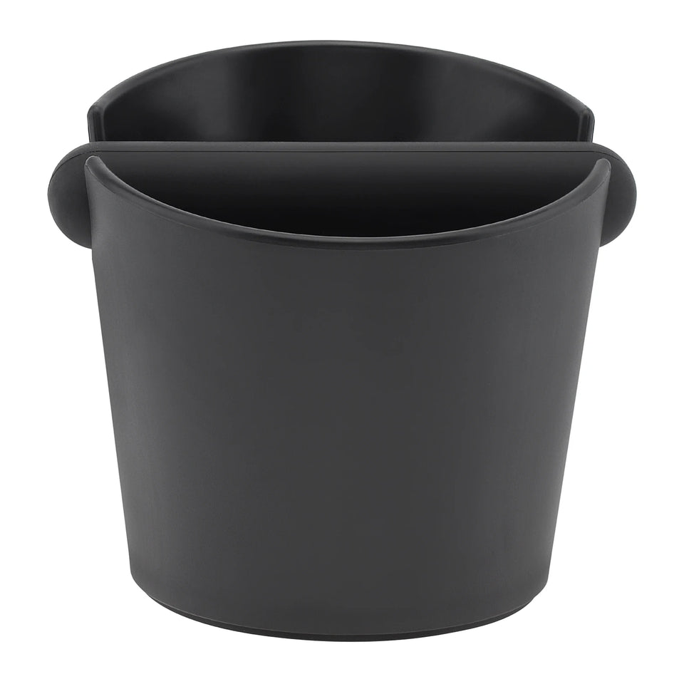 Serviceable Shock Absorption Coffee Knock Box with Espresso Cleaning Brush, Removable Knock Bar Espresso Dump Bin