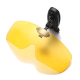 SU01 Fishing Sunglasses with Cap Clip Anti-UV Polarized Wine, Yellow, Gray, Black, Dark Green Coffee especially for Wore Glasses
