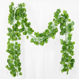 1/2/6Piece Artificial Vine Home Decor Artificial Ivy Leaf Garland Plants Vine Fake Foliage Flowers Creeper Green Ivy Wreath