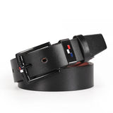 1pc Men's PU Leather Alloy Black Pin Square Buckle Belt Business Leisure Belts Fashion Black Coffee WaistBelts for Men