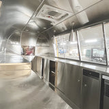 Customized Mobile Coffee Trailer and Pizza Food Truck Dual Business Stainless Steel Food Trailer Commercial Grade Package