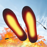 USB Heated Shoe Insoles Electric Foot Unisex Warming Pad Feet Warmer Sock Mat Winter Outdoor Sports Heating Insole Winter Warm
