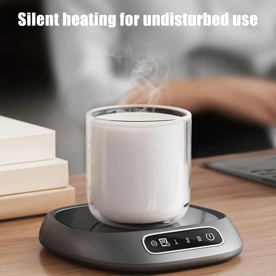 Coffee Mug Warmer with Touch Screen, Electric Ceramic Drink Cup Heater for Coffee Tea Hot Chocolate, for Office Desk, Home