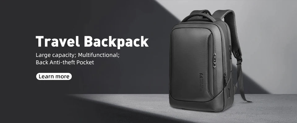 HK Men's Fashion 15.6" Laptop Backpack Waterproof Work Backpacks Teenage Student Charging Travel Shoulder Bag Women's Backpack