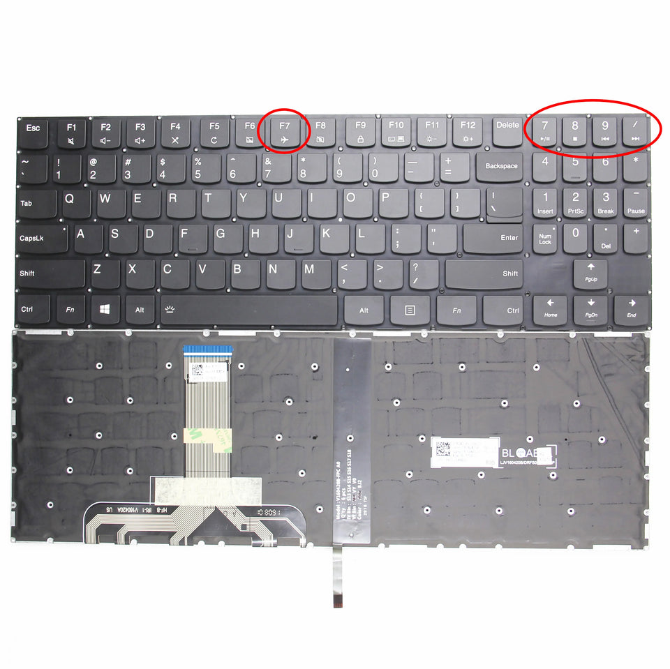 New US Keyboard for Lenovo Legion Y520-15IKB R720-15IKB Y7000 Y520-15 Y720-15IKB Y530-15 Y545 PG0 English Laptop Backlit