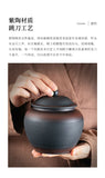tea organizer Porcelain Purple pottery tea can Sealed moisture-proof jar ceramic purple clay awaken tea jar Pu erh storage jars