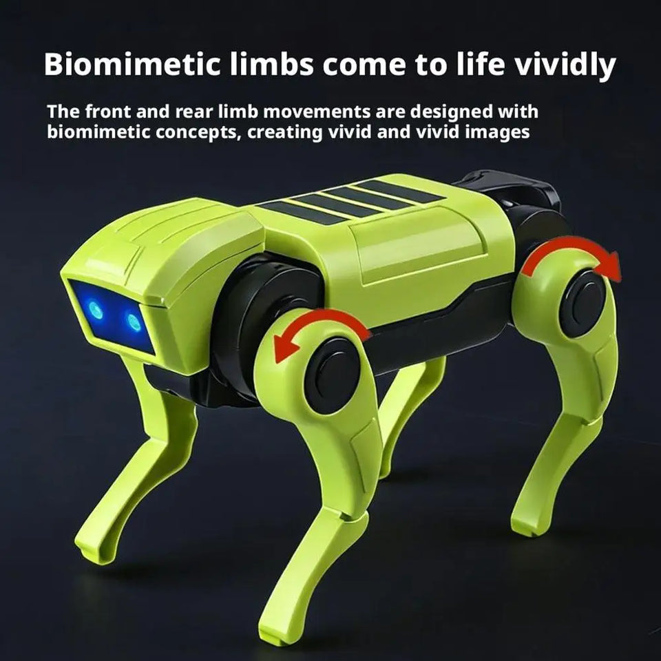 Children's Interactive Robotic Dog Simulated Dog Walking Dog Toy Bionic Design Science Teaching DIY Assembling Model