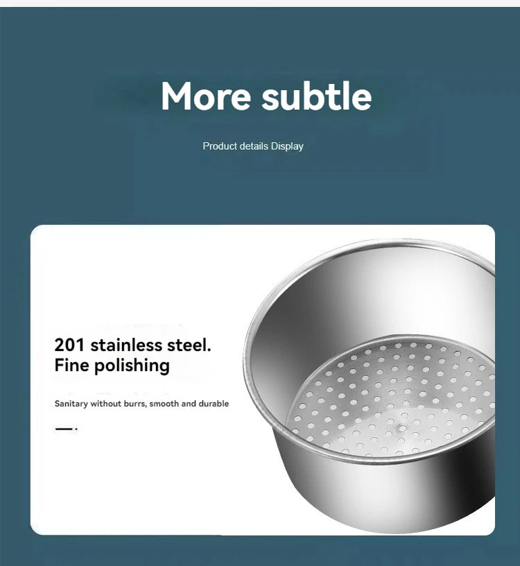 Stainless Steel Swan Sink Strainer Basket Kitchen Sink Garbage Filter Swan Dry And Wet Separation Hook Drain Rack