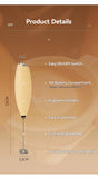 1PC Electric Egg Beater Milk Frother Wireless Handheld Coffee Cappuccino Frother Household Mini Whisk Mixer