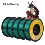 KINGROON Silk Dual-color PLA Filament 3D Printer 1.75mm 11/22 lbs Silk PLA Filament Plastic Materials 3D Printing Special Color