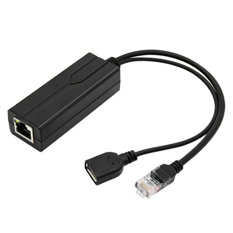 PoE Splitter 48V to 5V 2A USB TYPE A Female Ethernet 802.3af /at for IP Camera tablet Electronic Equipment Power Accessories