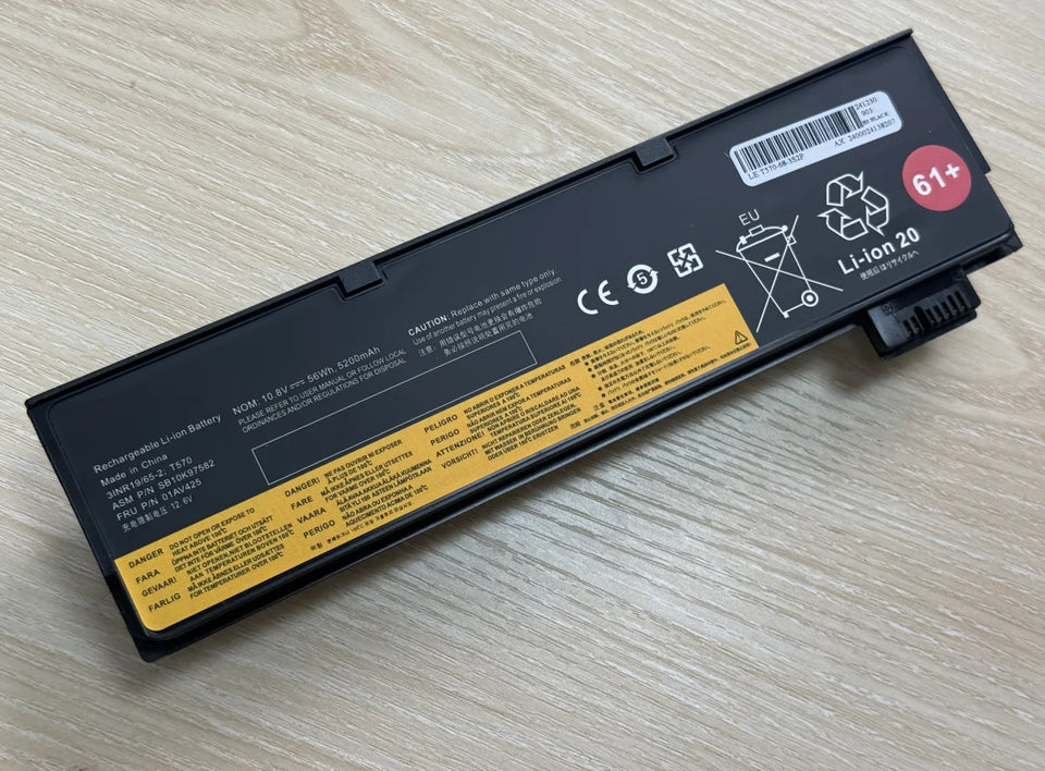 61 Laptop Battery for Lenovo ThinkPad T570 T470 T480 T580 P51S P52S01AV423 01AV424 01AV425 01AV426 01AV42701AV428