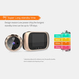 Digital Door Viewer Peephole Door Camera Doorbell 2.8-inch Night Vision Photo Shooting Digital Door Monitoring for Home Security