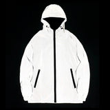 New Couple Night Reflective Clothing Solid Color Jacket Polyester Student Male Class Uniform Trendy Luminous Dancer Jacket