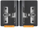1pc Security Door Lock Handle Commercial Residential Grade Anti-Pick Lock with Adjustable 90°/180° Slide Indoor Outdoor Use