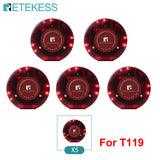 RETEKESS T119 Wireless Restaurant Paging System Coaster Vibrater Buzzer Receiver 2-Way Charge for Cafe Food Trucks
