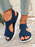 Summer Wedge Sandals for Women 2026 New Fashion Non Slip Beach Shoes Woman Lightweight Casual Platform Plus Size Sandals Women