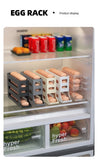 4 Layer Automatic Rolling Egg Dispenser Refrigerator Storage Box Fridge Organizer Rack for Kitchen